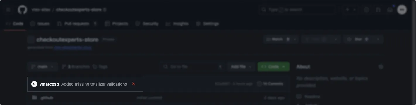 GitHub checks list
